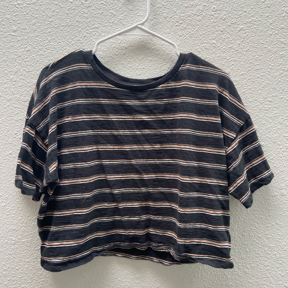 American Eagle striped crop top